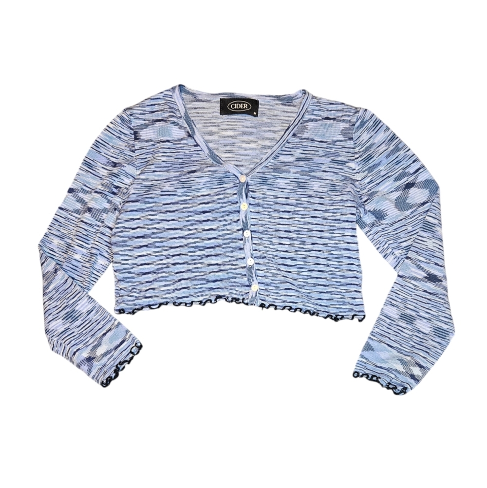 Cider Y2K Style Crop Cardigan size M